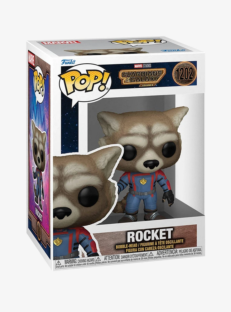 Funko Marvel Guardians Of The Galaxy: Volume 3 Pop! Rocket Vinyl Bobble-Head Figure