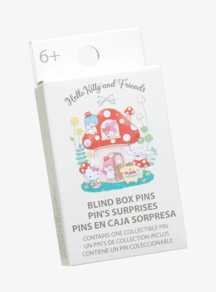 Hello Kitty And Friends Mushroom Hat Characters Blind  Box Enamel Pin