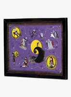 Disney The Nightmare Before Christmas Halloween Town Map Framed Canvas Wall Decor