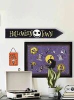 Disney The Nightmare Before Christmas Halloween Town Map Framed Canvas Wall Decor