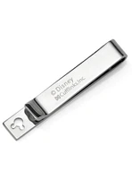 Disney Mickey Mouse Silhouette Cutout Message Silver Tie Bar