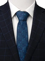 Marvel Avengers Motifs Blue Men's Tie