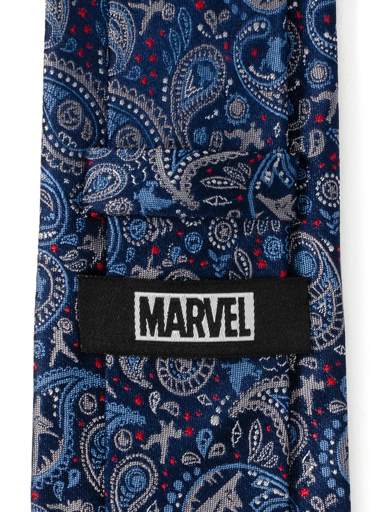 Marvel Avengers Blue Multi Paisley Men's Tie