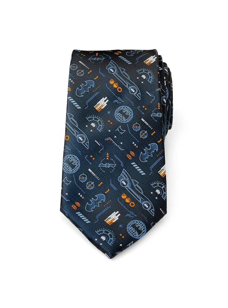 DC Comics Batman Batmobile Black Men's Tie