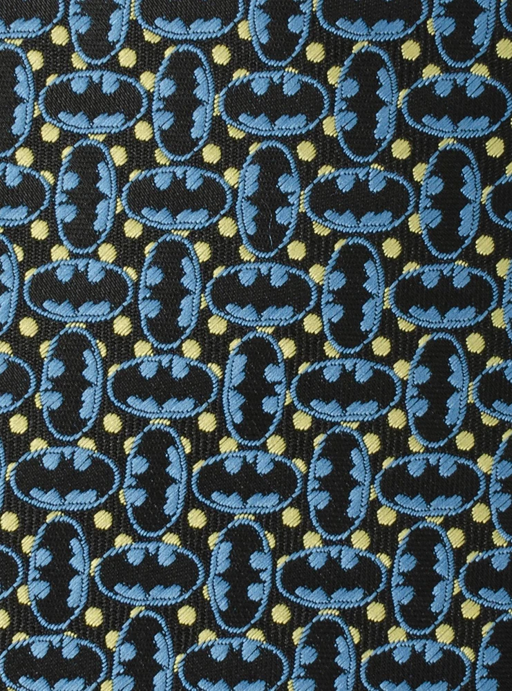 DC Comics Batman Emblem Multi Black Men's Tie