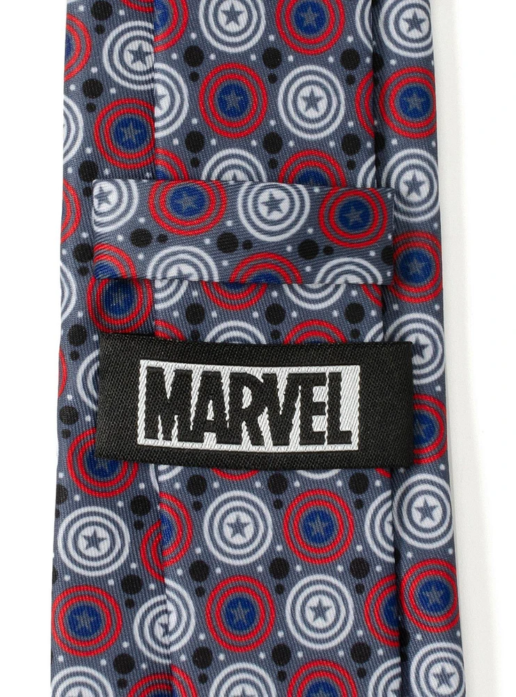 Marvel Captain America Shield Grey Men's Tie
