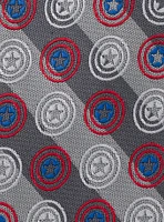 Marvel Captain America Shields Grey Stripe Men's Tie