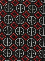 Marvel Deadpool Mask Black Men's Tie