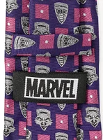 Marvel Guardians of the Galaxy Motifs Purple Men's Tie