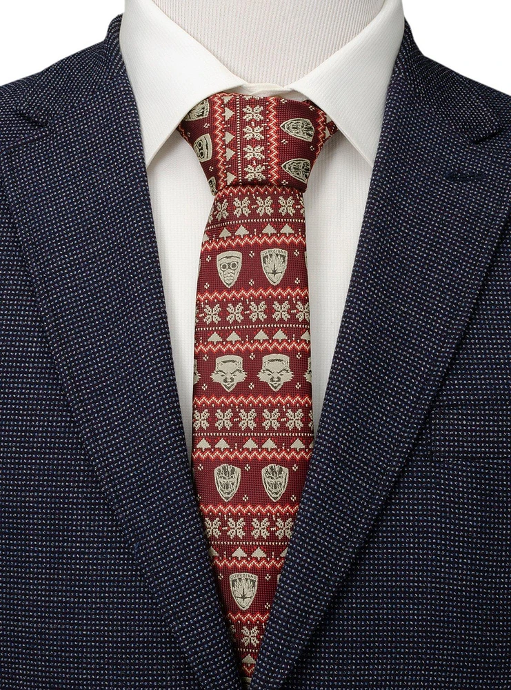 Marvel Guardians of the Galaxy Fair Isle Red Men's Tie