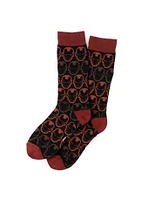 Marvel Iron Man Helmet Red Ombre Men's Socks