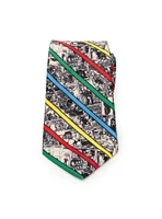 Marvel Avengers Comic Stripe Tan Men's Tie