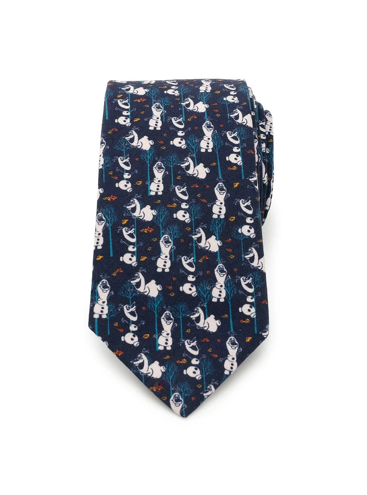 Disney Frozen Olaf Navy Pattern Men's Tie