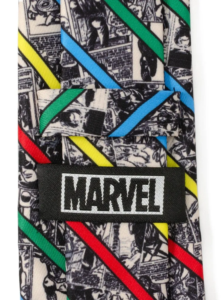 Marvel Avengers Comic Strip Men's Tie