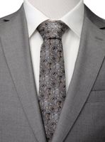 Star Wars Hoth Battle Paisley Gray Men's Tie