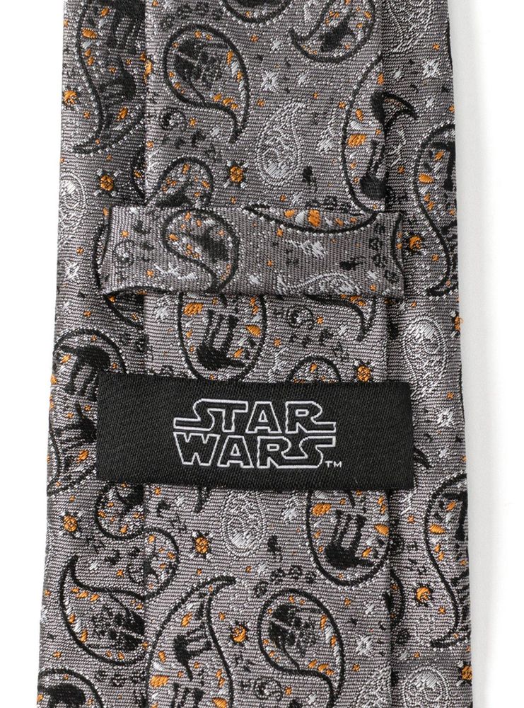 Star Wars Hoth Battle Paisley Gray Men's Tie