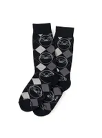 Star Wars The Mandalorian The Child Argyle Charcoal Men's Sock