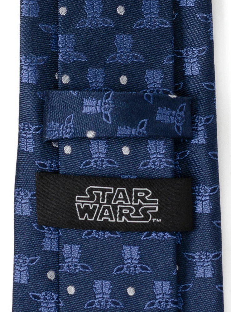 Star Wars The Mandalorian The Child Navy Blue Men's Tie