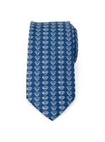 DC Comics Superman Shield Multi Blue Men's Tie