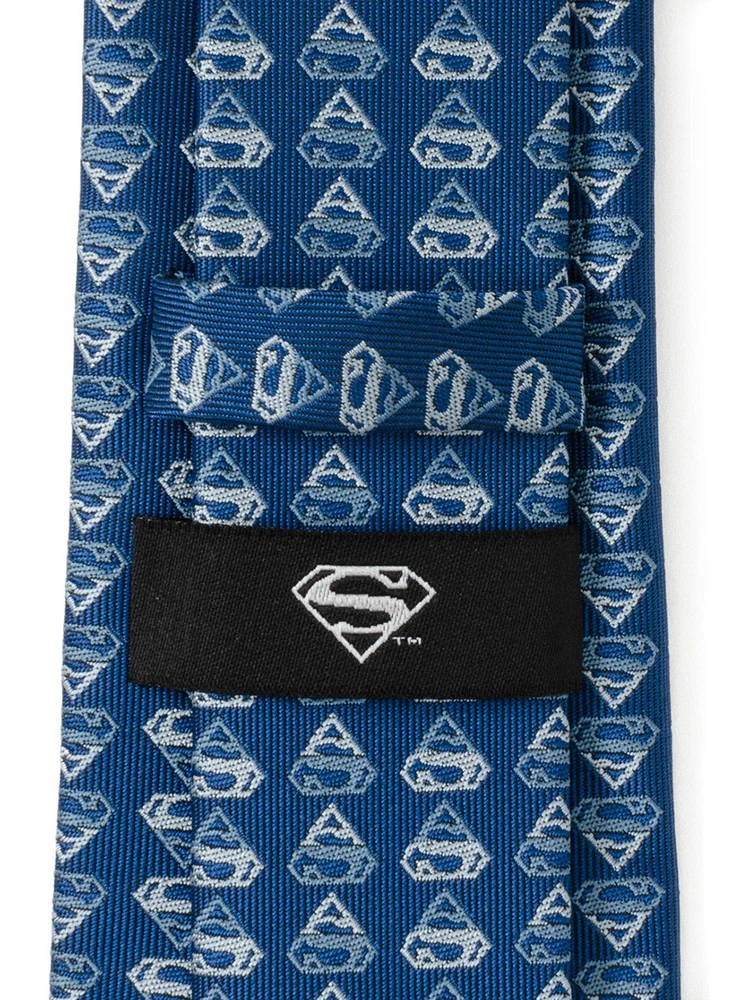 DC Comics Superman Shield Multi Blue Men's Tie