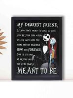 Disney The Nightmare Before Christmas My Dearest Friend Framed Printed Glass Wall Decor