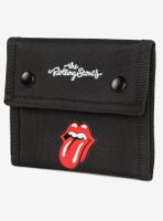 Bugatti Rolling Stones Trifold Wallet with Double Snap Closure Black