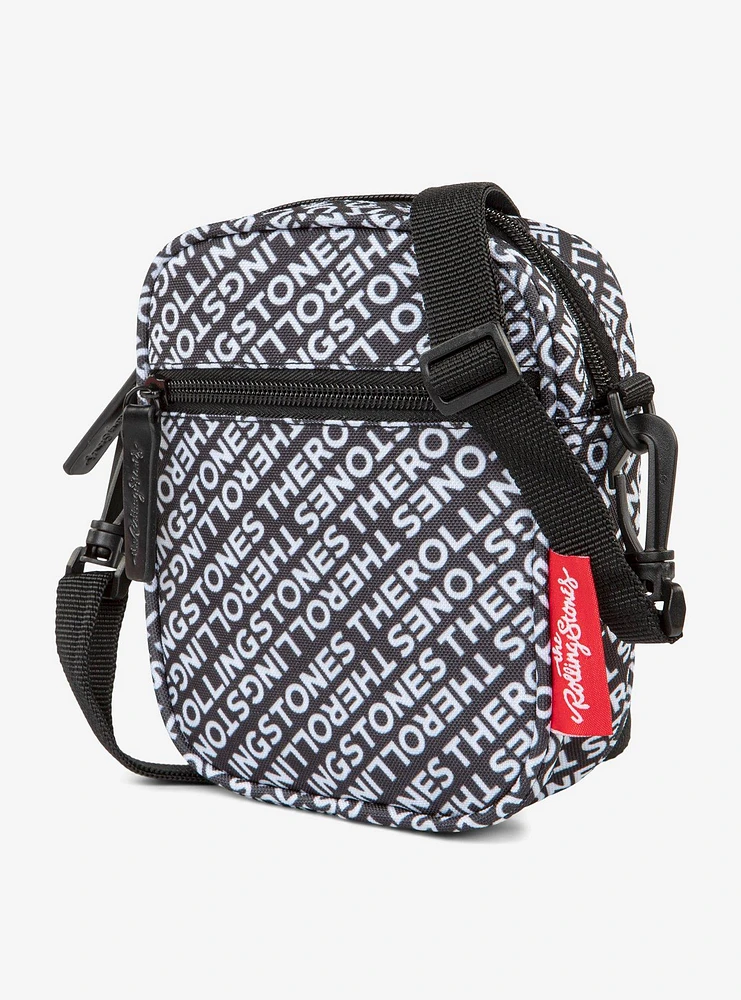 Bugatti Rolling Stones All Over Print Vegan Leather Crossbody Bag