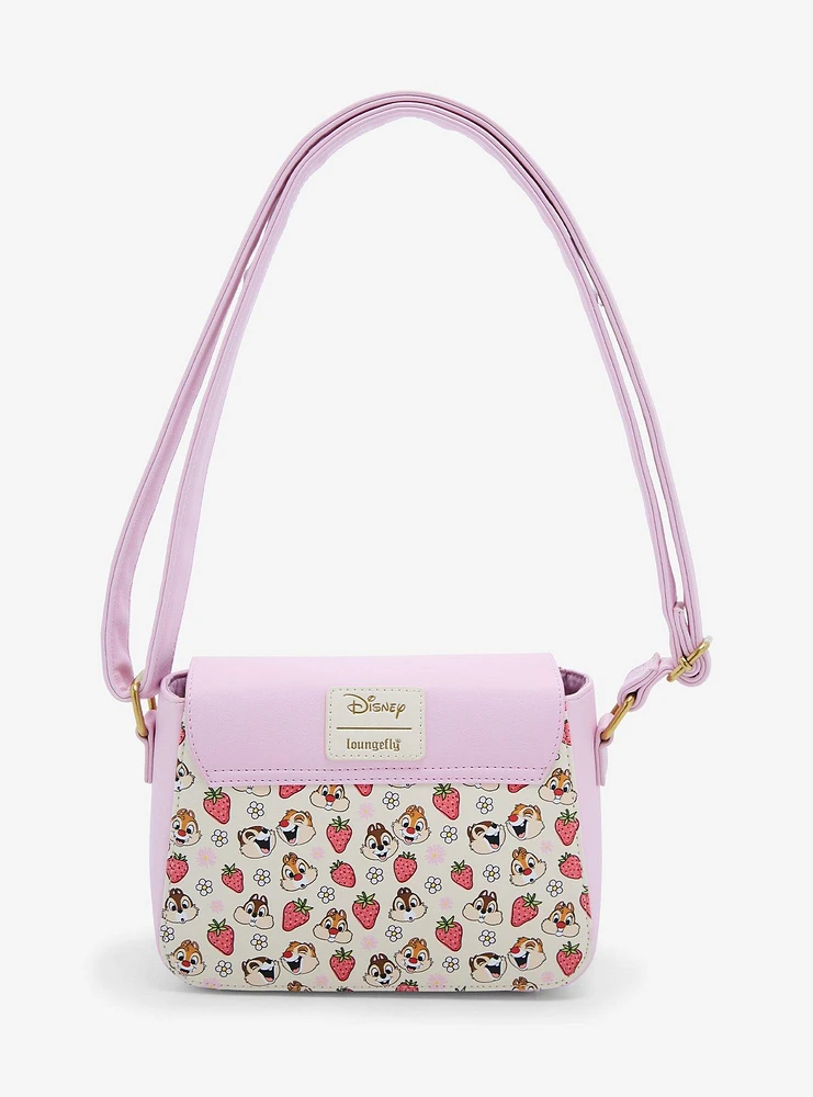 Loungefly Disney Chip 'N' Dale Strawberries Crossbody Bag