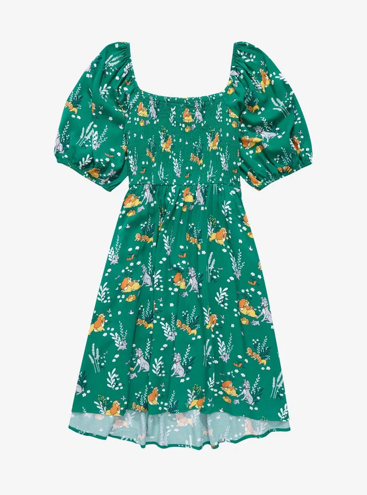 Disney Lady and the Tramp Floral Allover Print Smock Dress - BoxLunch Exclusive