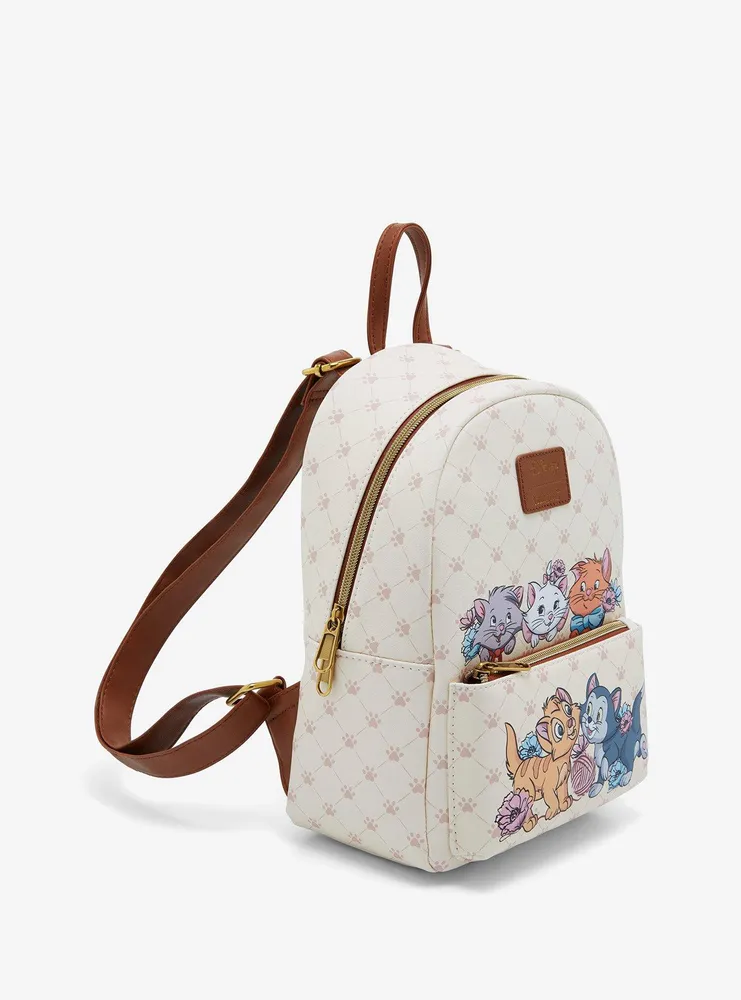Loungefly Disney Cats Flower Quilt Mini Backpack
