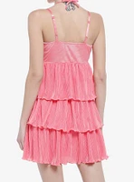 Bubblegum Pink Tiered Dress