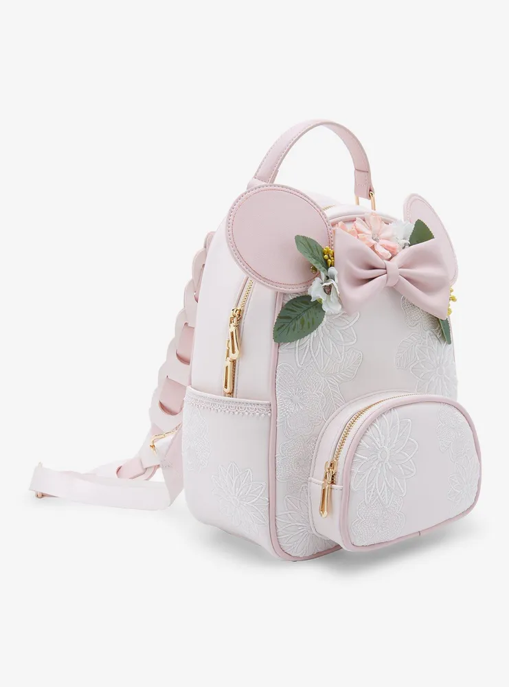 Our Universe Disney Minnie Mouse Floral Ears Light-Up Mini Backpack - BoxLunch Exclusive
