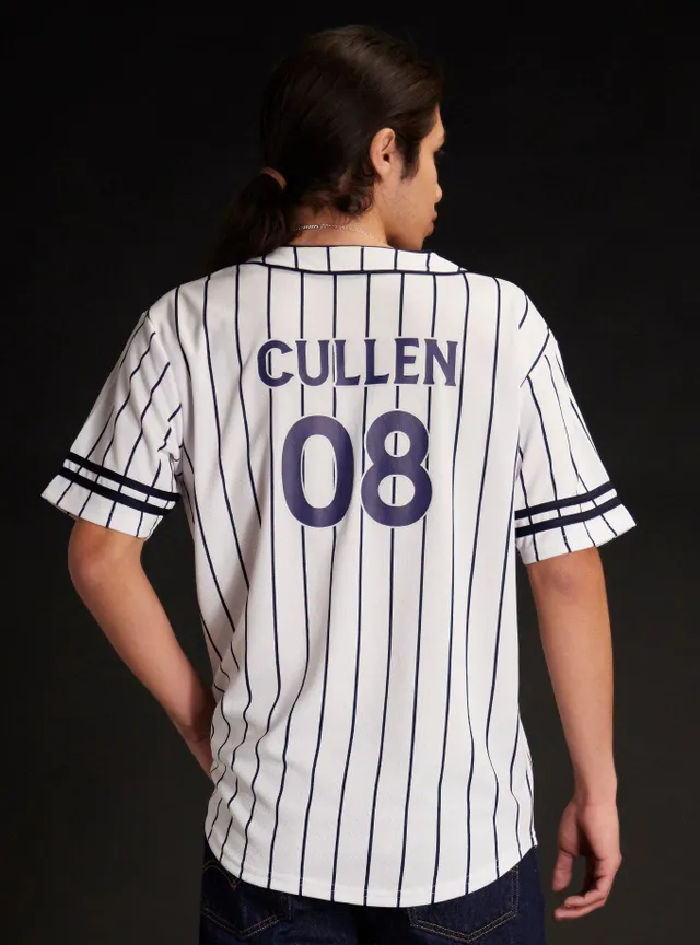 The Twilight Saga Cullen Baseball Woven Button-Up