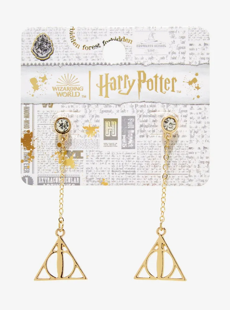 Harry Potter Deathly Hallows Bling Earrings