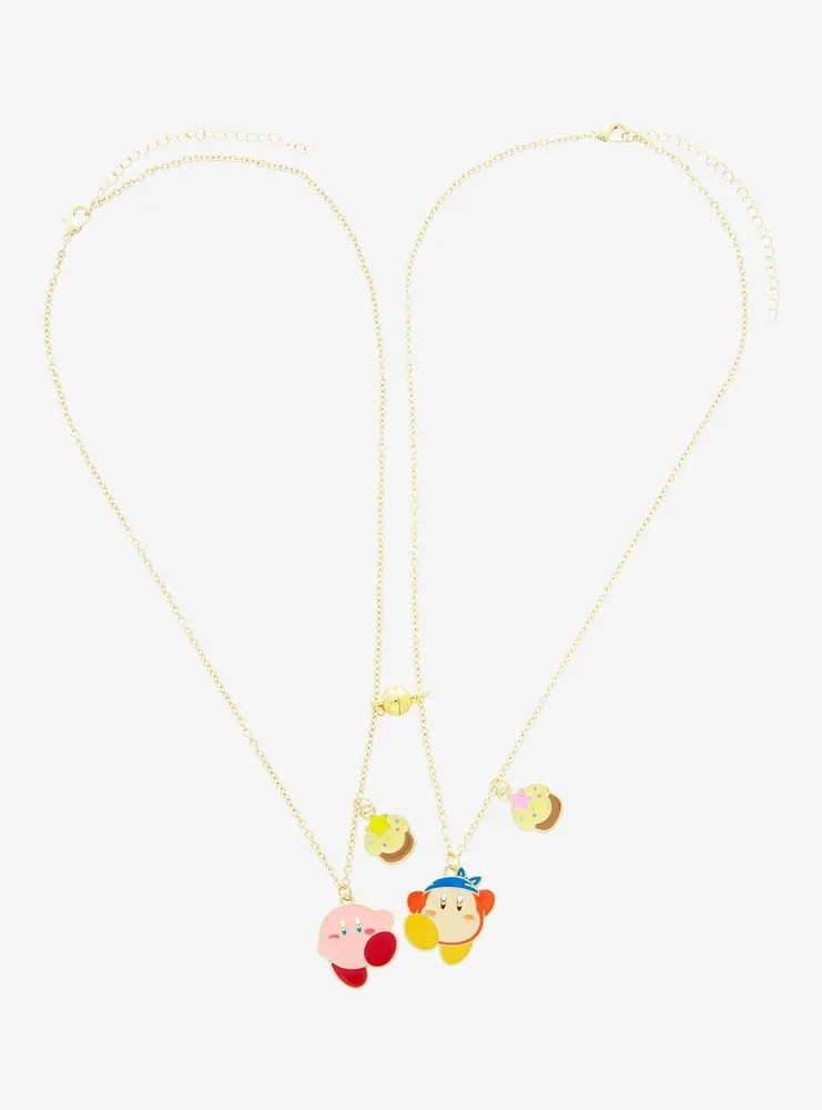 Kirby Waddle Dee Cupcake Best Friend Necklace Set