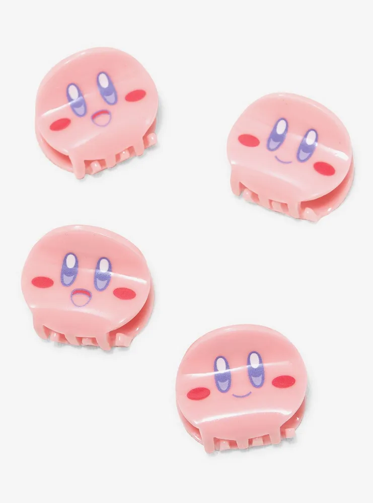 Kirby Face Mini Claw Hair Clip Set