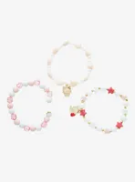 Rilakkuma Korilakkuma Cat Beaded Bracelet Set