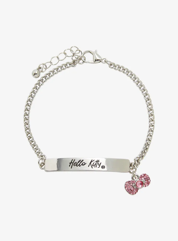 Hello Kitty Nameplate Bling Bracelet Set
