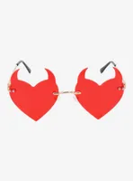 Red Devil Heart Sunglasses