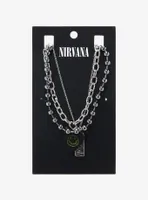 Nirvana Guitar Pick Nameplate Necklace Set