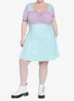 Her Universe Disney The Little Mermaid Lace-Up Sweetheart Dress Plus