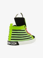 Invader Zim GIR Stripe Hi-Top Sneakers