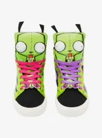 Invader Zim GIR Stripe Hi-Top Sneakers