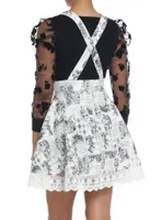 Thorn & Fable Through The Looking Glass Art Suspender Skirt