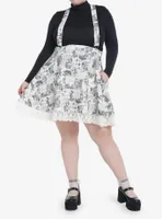 Thorn & Fable Through The looking Glass Art Suspender Skirt Plus