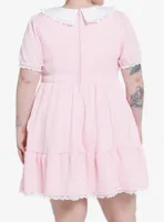 Sweet Society Pink Collared Dress Plus Size