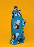 Bob Ross Raschel Throw Blanket