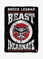 WWE Brock Lesnar Raschel Throw Blanket