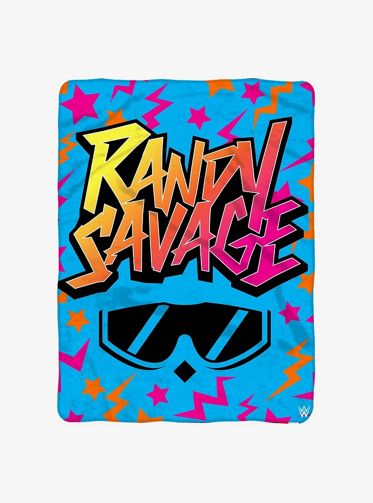 WWE Macho Man Randy Savage Raschel Throw Blanket