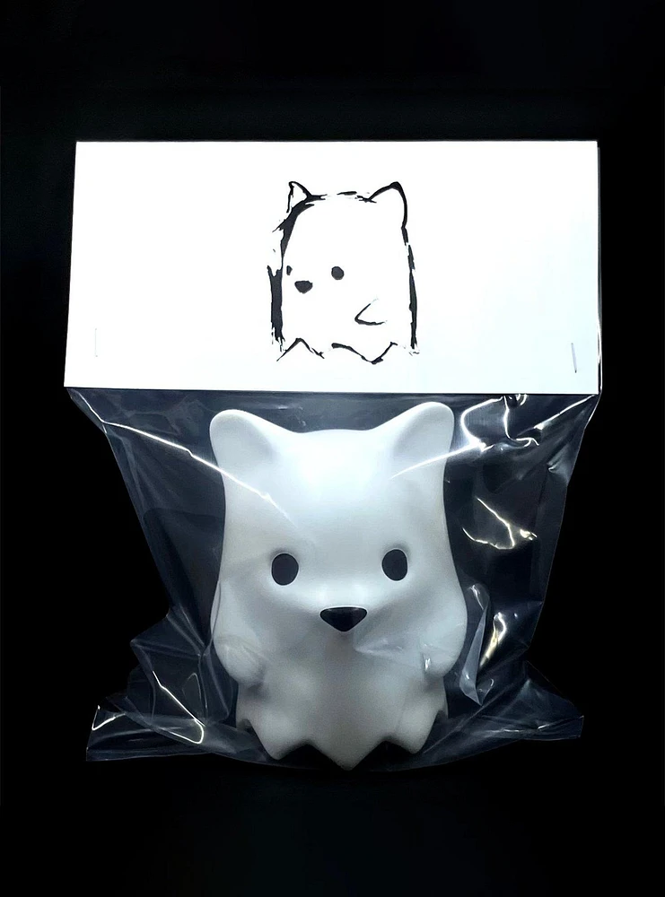 Jumbo Ghost Bear Head White Vinyl Figure